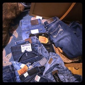 Blue jeans denim jeans